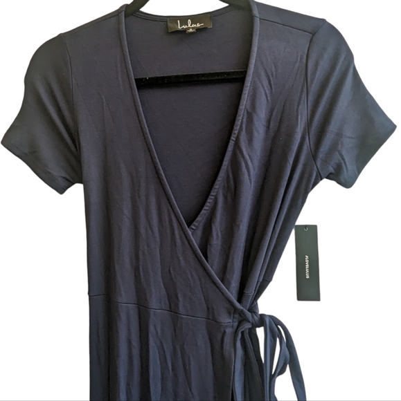 Lulu's Evolve Navy Blue Wrap Maxi Dress - Picture 10 of 12